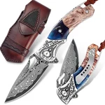 Vnla Damascus Folding Pocket Knife,forged Steel Blade,new Material H.... Fixed Price $109.36.