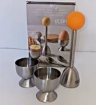 Epare Topper Set Soft Boiled Eggs With & 2 Cups *missing Both Spoons*. Fixed Price $12.71.
