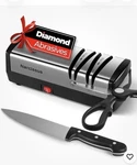 Narcissus Electric Knife Sharpener, Diamond Abrasives 6000 Rpm Model S867-2 New. Fixed Price $36.00.