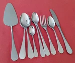 9PC Dansk Silhouette Stainless Pie Server Demitasse Soup Iced Tea Spoons+ Japan. Fixed Price $35.00.