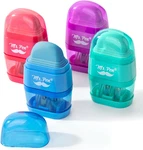 - Pencil Sharpener & Eraser, 4 Pack, Colorful Erasers, 2 Sharpening Holes, Manua. Fixed Price $13.99.