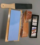 Totety Knife Sharpening Stone! Ideal Whetstone & Tumbler With Leather Strap Kit. Fixed Price $14.99.