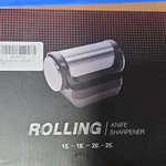 Rolling Knife Sharpener Diamond Ceramic Adjustable Angles 15 -25 Silver Black. Fixed Price $15.00.