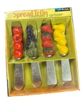 Vintage Joie Vivre 4 Spreaders, Apple Grape Strawberry Pear. Fixed Price $17.58.