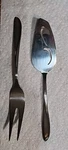 Holmes & Edwards 1957 Rhythmic Deepsilver Party Pair-fork And Server. Fixed Price $8.40.
