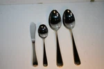 Serving Set 4 Piece Gorham Golden Ribbon Edge Flatware 18/10 Stainless New. Fixed Price $52.50.