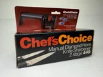 Chef's Choice Manual Diamond Hone Knife Sharpener 2 Stage 440 Edgecraft. Fixed Price $12.99.