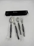 New Cutco 1545 Piece Flatware Set W/2 Spoons & Forks Original Box Brown Handle. Fixed Price $124.99.