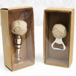 Set 2 Thirstystone Bottle Opener + Wine Stopper Keeper Boat Rope Nautical Knots. Fixed Price $25.00.