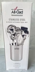 New All-clad Stainless Steel Essential 8-PIECE Kitchen Tool Set With Holder. Fixed Price $99.00.