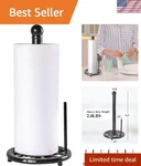 Vintage Style Paper Towel Holder - Classic Black Cast Iron Kitchen Accessory. Fixed Price $52.50.