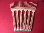 Set Of 6 J.a. Henckels Earl Salad Forks 18/10 Glossy Stainless Flatware 7". Fixed Price $51.75.