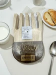 Wooden Alaskan Salad And Pasta Server Set Bear Paw Grabber Design. Fixed Price $8.00.