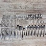 Gorham Marabella 18/8 Stainless Steel Flatware Silverware Set 63 Pieces Serving. Fixed Price $277.98.