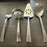 International Silver Silco Stainless 18/8 INS68 Lot Of 4 Fork Ladle Pie Spoon. Fixed Price $27.00.