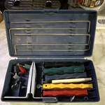Lansky Knife Sharpening System Kit W/ Ceramic Stone Set And Case. Fixed Price $25.00.
