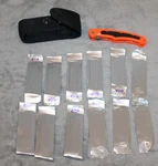 Havalon Piranta Edge Orange Black Folding Pocket Knife, 12 Replacement Blades. Fixed Price $55.00.