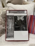 Nib Arthur Court BUTTERFLY3 Pc Marble Cheese Board, Cracker Tray & Knife Set. Fixed Price $199.00.