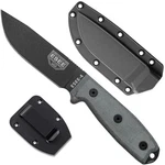 ESEE-4 Plain Edge Fixed Blade Knife Black And Sheath. Fixed Price $118.48.