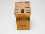Hampton Forge 16 Slot Knife Block Chef Cutlery 8 1/2" X 9" - Kitchen Tools. Fixed Price $39.95.