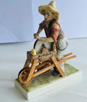 Vintage Mz Meuller Irish Dresden Porcelain Figurine The Knife Sharpener. Fixed Price $19.99.