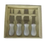 Pier Cheese Knives Set Of 4 Stainless Steel White Marble Handle Sku 2018232. Fixed Price $8.96.