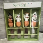 Supreme Housewares (4) Cheese Spreaders Halloween Ghost Pumpkin Witch Stainless. Fixed Price $10.00.