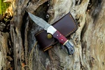 Shard Damascus Steel Folding Knife Handmade Lockback Pocket. Fixed Price $55.44.
