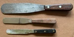 Vtg Dexter 2496 1/2 Dental Ortho Lab Spatula Set - Plaster Mixing Palette Knives. Fixed Price $32.95.