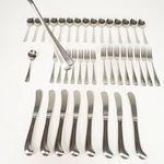 Set Of 40 Stainless By Present Mount Vernon Japan Vintage Spoon Fork Knife. Fixed Price $139.00.