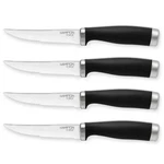 Hampton Forge Epicure 4PIECESTEAK Knifeset Black, Silver Knive. Fixed Price $17.63.