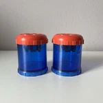 Lot Of 2 Westcott Manual Pencil & Crayon Sharpener Red Blue Plastic. Fixed Price $14.99.