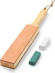 Angerstone Double Side Leather For Knife Sharpening - 14X 2 Stropping. Fixed Price $28.55.