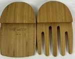 Pampered Chef Wooden Bamboo Kitchen Salad Tongs Tosser Claw Set #2288. Fixed Price $16.00.