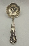 BMS11 By Baker Manchester Sterling Silver Ornate 4 1/2"CREAM Sauce Ladle. Fixed Price $134.99.