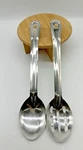 Set Of 2 Polar Ware Nsf 18/8 T1413 Stainless Steel 13" Slotted/ Full Spoons. Fixed Price $21.72.