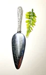 S.kirk & Son Sterling Silver Weighted Handle Cake/pie Server Repouss 9-3/4" Lg. Fixed Price $74.00.