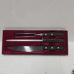 Victorinox Forschner 3PC Stainless Steel Carving Set W/original Box. Fixed Price $80.00.