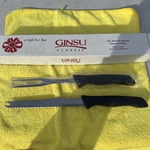 Ginsu 2 Piece Carving Set Stainless Steel, Slicer And Fork.. Fixed Price $7.49.