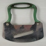 Vtg Acme Rocking Chopper W/ Cheese Slicer Cast Iron Handle Stainless Utensil. Fixed Price $16.40.