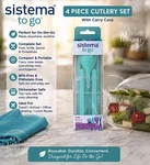 Sistema To Go Cutlery Set Fork Spoon Knife Chopsticks Travel Camping Bpa Free. Fixed Price $11.99.