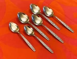 Northland Oneida OHS100 Black Accent 6 Spoons: 4 Place Oval, 2 Teaspoons. Fixed Price $35.00.