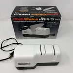 Chef Schoice Hybrid 200-2 Electric Knife Sharpener Diamond Hone W/ Box. Fixed Price $19.99.