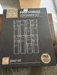 Chef's Path 14PC Airtight Bpa-free Food Storage Set With Labels & Marker. Fixed Price $25.00.