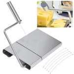 New Cheese Slicer Cutter Board Stainless Steel Wire Cutting Kitchen Hand Tool. Fixed Price $11.99.
