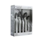Megachef Vague 20 Piece Flatware Utensil Set, Stainless Steel Silverware. Fixed Price $66.75.
