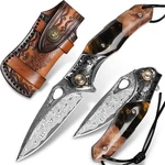 Handmade Japan Damascus Steel Pocket Knife 3.1" VG10 Blade Women. Fixed Price $125.25.