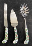 Vintage Sheffield England Christmas Cake Pie Pasta Serving Knife Server Holly. Fixed Price $40.00.