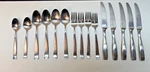 Yamazaki Bolo Stainless Flatware 15 Pieces Forks Spoons Knives Bl. Fixed Price $37.99.