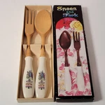 Vintage Disneyland New Orleans Square Gourmet Shop Spoon & Fork Salad Server Pa. Fixed Price $28.50.